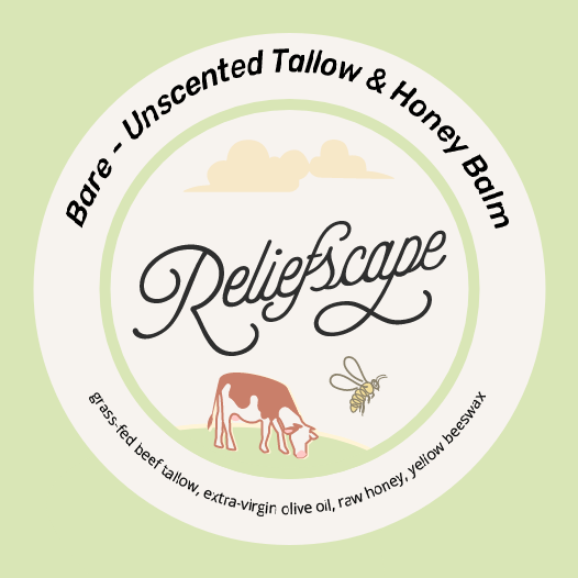 Bare Balm – Unscented Tallow & Honey Balm