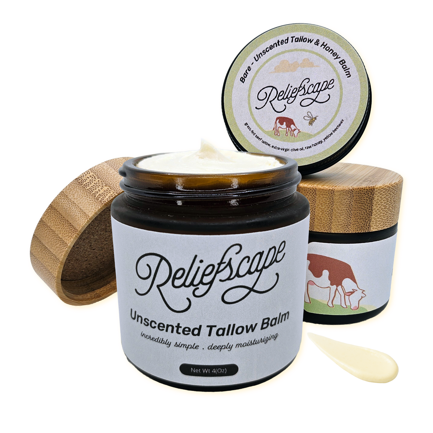 Unscented Tallow & Honey Balm