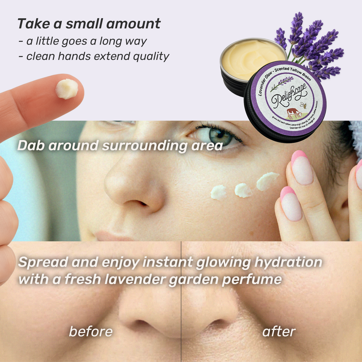 Lavender Rose Scented Balm