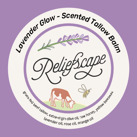 Lavender Glow – Scented Tallow & Honey Balm